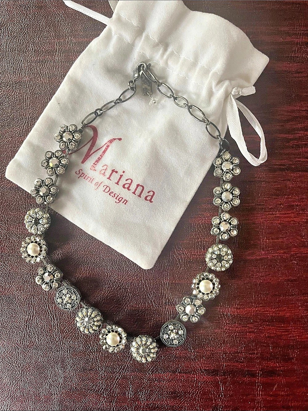 Mariana Crystal Floral Statement Necklace
